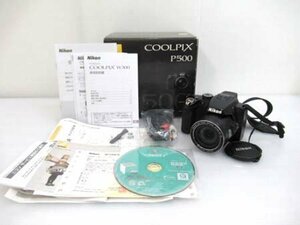 ニコン Nikon コンパクトデジタルカメラ クールピクス COOLPIX P500 ACアダプター欠品 2012年９月購入 箱入り ノーチェックジャンク品 ■