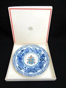  Richard Ginori Richard Ginori COLLEZIONE ANNO DOMINI 2000 year plate украшение тарелка высота 3.3× диаметр 26cm в коробке течение времени хранение б/у #