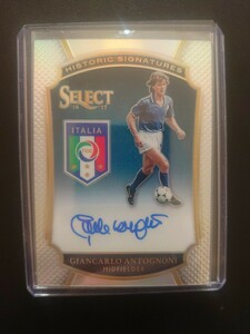  Glancarlo Antognoni ジャンカルロ・アントニョーニ 2016-17 Panini Select Soccer /199 サイン 1982イタリア優勝立役者 レア