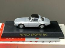 京商 CVS 1/64 トヨタ トヨタスポーツ 800 ヨタハチ シルバー 銀 Miniature Collection of TOYOTA Sports Cars ミニカー_画像1