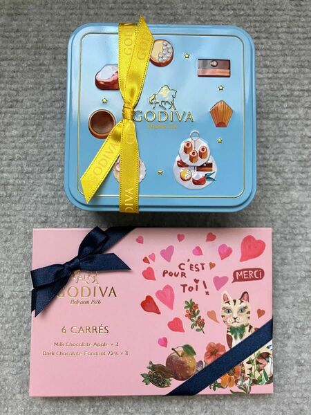 GODIVA アフタヌーンスイーツアソートメント4粒 フルーツバスケットカレアソートメント6枚