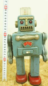  Yonezawa жестяная пластина smo- King робот подлинная вещь Vintage верхняя часть свет лампочка-индикатор подтверждено текущее состояние товар 