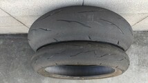 BRIDGESTONE BATTLAX RACING R11 120/600R17 180/640R17 2024年5月17日使用 2023年製　ST600 _画像1