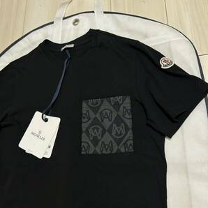 【最新作】【美品】MONCLER モンクレール 半袖Tシャツ 黒 XSの画像1
