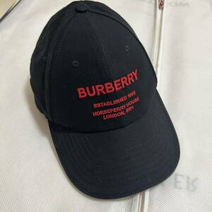 【破格最安値】BURBERRYバーバリー　キャップ　帽子　黒　M