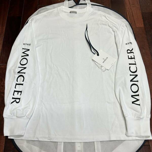 【最新作】【最安値】MONCLER モンクレール　hyke ロンT 長袖Tシャツ 白M