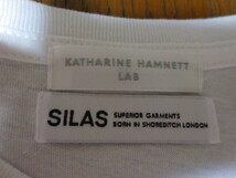 KATHARINE HAMNETT LAB × SILAS　キャサリンハムネット　×　サイラス　半袖プリントティーシャツ　白　L_画像7
