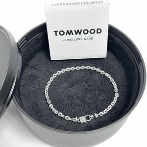 7.0inches 新品 TOMWOOD トムウッド アンカー ブレスレット Anker Bracelet シルバー バングル ロゴ TOM WOOD ケーブル チェーン ブレス