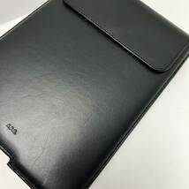 新品 A.P.C. 定価49500円 レザー ロゴ タブレット 収納 ケース ホルダー iPad mini アイパッド ミニ LAVIE レノボ タブ Lenovo ブランド_画像8