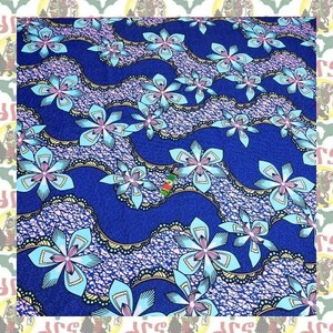 【SALE/270cm x 110cm/3ヤード】アフリカンプリント生地 barg-j60 アフリカ布 アフリカ生地 ゴールドプリント アンカラ キテンゲ パーニュ