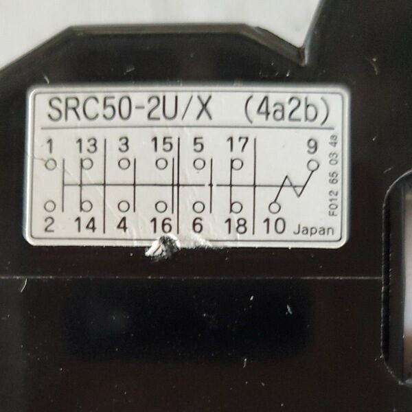 補助リレー SRC50-2U/X 富士 コイル電圧AC400V 4a2b 3個