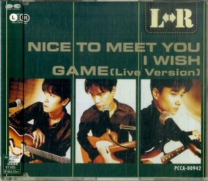 D00152977/CDS/L⇔R「Nice To Meet You/I Wish/Game(Live Version)」
