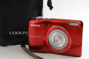 美品 ニコン Nikon CoolPix L26 ケース付き コンパクトデジタルカメラ @3122