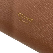 CELINE バイカラーグレインドカーフスキンスモールストラップウォレット財布 8069000105445_画像3