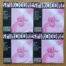 【未使用】 チェロ弦 Spirocore スピロコア ADGC線 セット 4/4 Medium_画像1