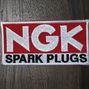 アイロンワッペン ワッペン 刺繍 パッチ 自動車 BIKE バイク NGK NGKプラグ SPARKPLUGS