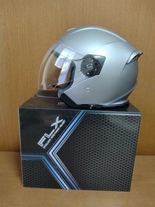 【1回使用】 リード工業 FLXインナーシールド ジェットヘルメット（マッドシルバー）サイズL
