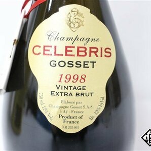 □注目! ゴッセ・セレブリス エクストラ ブリュット 1998 750ml 12% 箱付き シャンパンの画像3