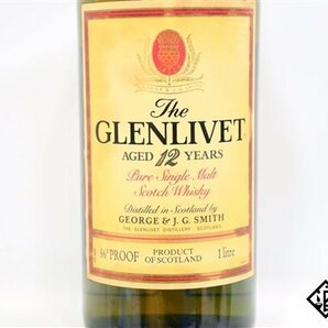 ◇注目! ザ・グレンリベット 12年 シングルモルト 赤アザミ 旧ボトル 1000ml 43% 箱付き スコッチの画像3