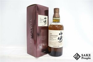 ◇1円～ サントリー 山崎 NV シングルモルト 旧ラベル 700ml 43％ 箱 ジャパニーズ