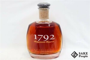 ◇注目! 1792 リッジモントリザーブ バレルセレクト 8年 750ml 46.85% バーボン