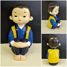 ★希少品★信州一味噌　み子ちゃん　ソフビ人形　貯金箱　企業物　みこちゃん　昭和レトロ　高さ19cm ノベルティ　店頭用？　置物_画像1