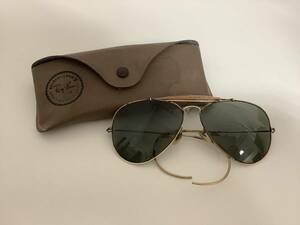 1723◆RayBan USA レイバン B&L ボシュロム サングラス 1/30 10K GO シューター ゴールドカラー ティアドロップ ヴィンテージ