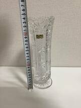 1693◆KAMEI カメイ カメイガラス カメイグラス クリスタル24％ CRYSTAL 花瓶 フラワーベース 花器_画像2