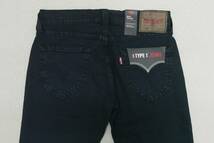 新品リーバイス52489-0009 W32 TYPE1 502 テーパー EMPTY PAGE ユーズド・ブラック ストレッチデニム Levi's メンズ_画像6