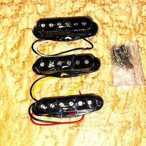 Artec SSC-12 Staggered Vintage Stratocaster Black Pickup Setアーテック アルテックNeck&Middle&Bridgeストラトキャスター ピックアップの画像1