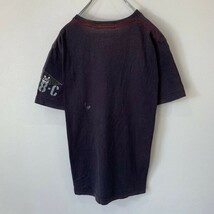 [KWT607] CHAPS 胸ポケット付き半袖Tシャツ ネイビー メンズ M ポス_画像5