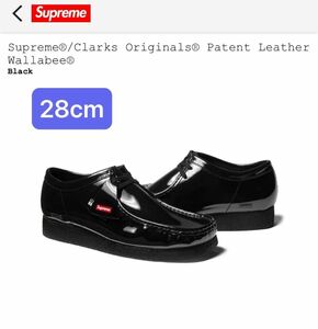 Supreme Clarks Patent Leather Wallabee Black 28cm