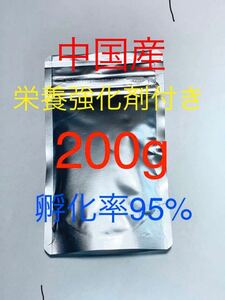 【コスパ抜群】送料無料　おまけ付き　中国産　高品質ブラインシュリンプ　200g 栄養強化剤サンプル付き