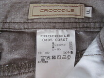 CROCODILE クロコダイル ワイド パンツ LLサイズ　夏物 ブラウン系 レディース_画像6