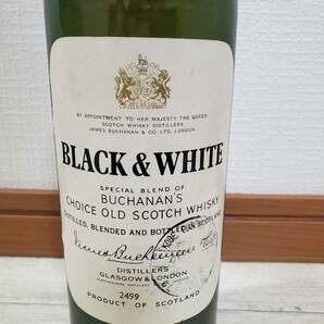BLACK＆WHITE BUCHANANS CHOICE OLD SCOTCH WHISKY スコッチウイスキー 内容量表記無し重量約1211g 未開栓 長期保管 の画像2