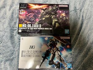 ザクⅱ hg rx-78-2 BEYOND GLOBAL hg 機動戦士ガンダム　プラモデル　未使用　未組立