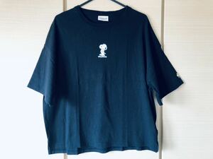 * beautiful goods Snoopy SNOOPY tops short sleeves T-shirt large size easy 3L*
