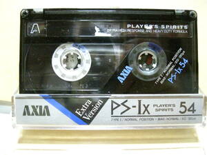 使用済み　中古　カセットテープ　AXIA　PS-x54　Type1　ノーマル　54分　1本　爪あり　No3698　