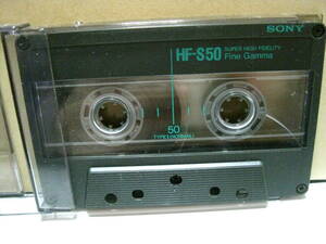 使用済み　中古　カセットテープ　SONHF-S50　Type1　ノーマル　50分　1本　爪あり　No1752　スリムケース
