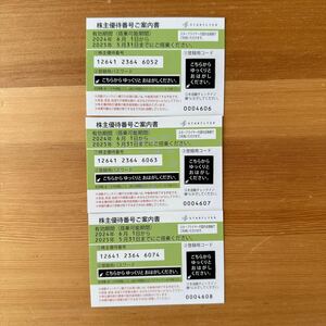  Star Flyer акционер пригласительный билет 3 листов 1000 иен из!