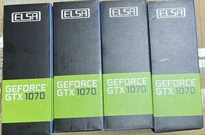 ELSA NVIDIA GeForce GTX 1070 8GB S.A.C 4枚セット