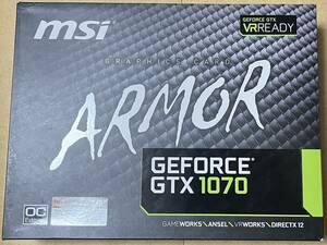 MSI NVIDIA GeForce GTX 1070 ARMOR 8G OC