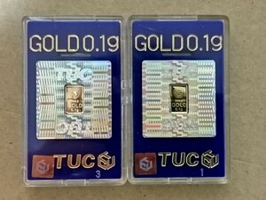 *. on results No.1!*2 piece set genuine article original gold in goto0.1g K24 virtue power head office GOLD Gold bar gold metal No.306