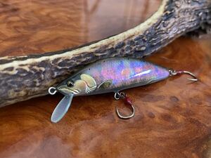 T.C.G Handmade Lures 55s No.10 ハンドメイドミノー アワビ貼り ハンドメイドルアー