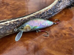 T.C.G Handmade Lures 50s No.19 ハンドメイドミノー アワビ貼り ハンドメイドルアー