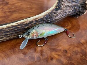 T.C.G Handmade Lures 50s No.21 ハンドメイドミノー アワビ貼り ハンドメイドルアー