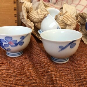 【500円配達～】未使用品 玉露茶器 特撰 有田焼 急須 湯のみ 共箱 木箱 奥川陶器 陶磁器 陶芸 工芸品 コレクションの画像4