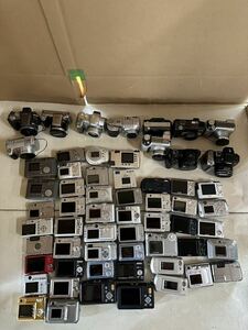 大量 デジタルカメラNikon/OLYMPUS/SONY/FUJIFILM/Canon/CASIO/RICOH/他色々計60台まとめ売り 動作未確認