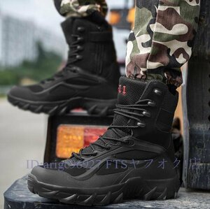 B1710* новый товар милитари ботинки мужской Tacty karu ботинки desert boots уличный рабочая обувь . скользить выдерживающий износ альпинизм обувь 24.5cm~29cm чёрный 
