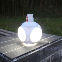 E341★キャンプ アウトドア ライト 電球 ソーラー ランプ エコ 災害 照明 防水 LED 緊急_画像3